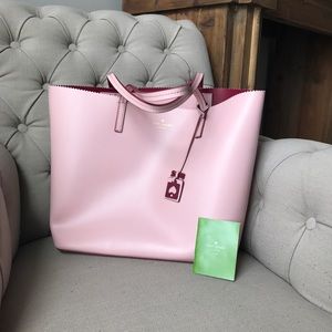 Kate Spade Pink Scallop Tote